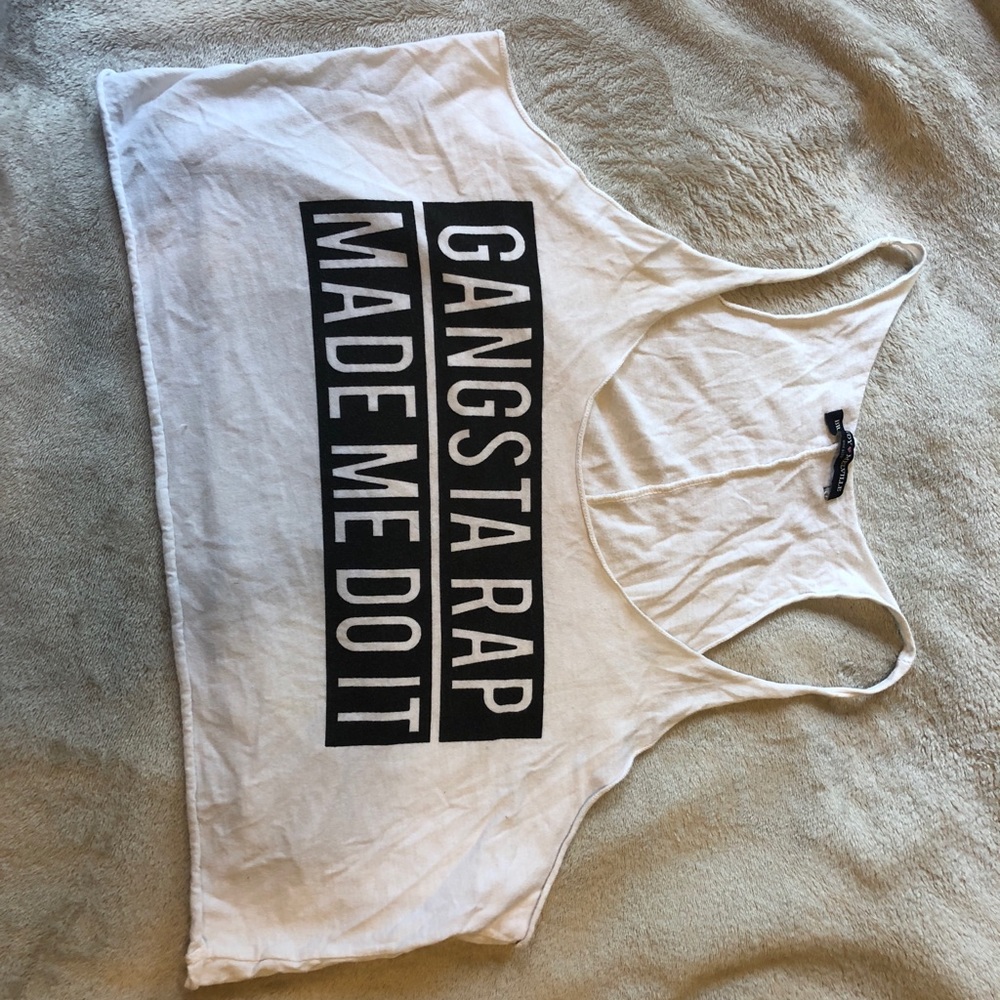 Classic “throw back” tank top